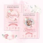 Couverture du carnet de santé Fille - Hortensia