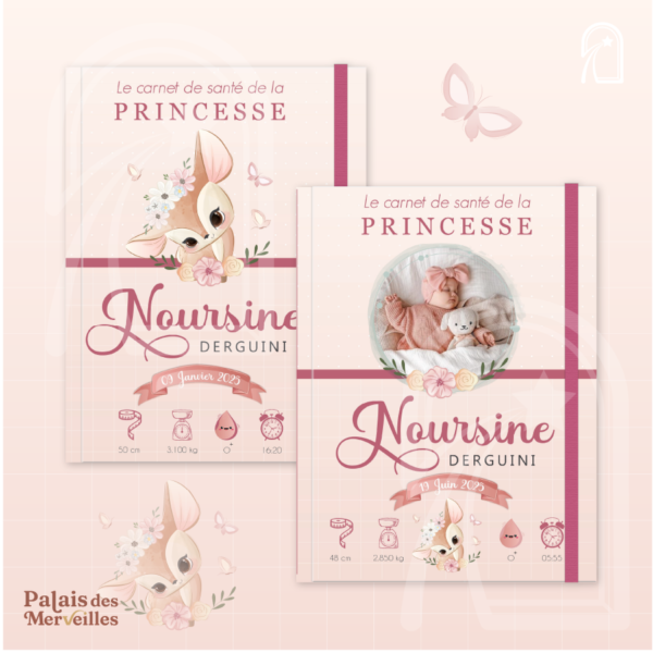 Couverture du carnet de santé Fille - La Petite Bichette