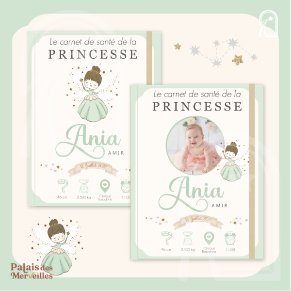 Couverture du carnet de santé Fille - La Petite Fée
