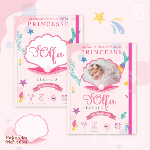 Couverture du carnet de santé Fille - Perla