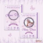 Couverture du carnet de santé Fille - lavandes