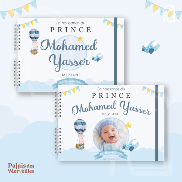 Livre de naissance Garçon – Le Petit Lapin Aventurier