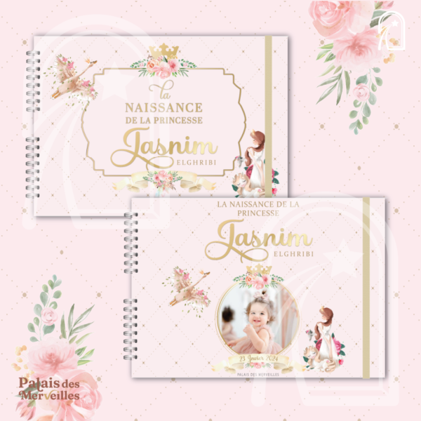 Livre de naissance  Fille –  Élégance