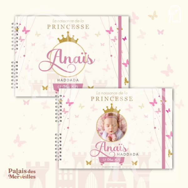 Livre de naissance  Fille –  Reine des Papillons
