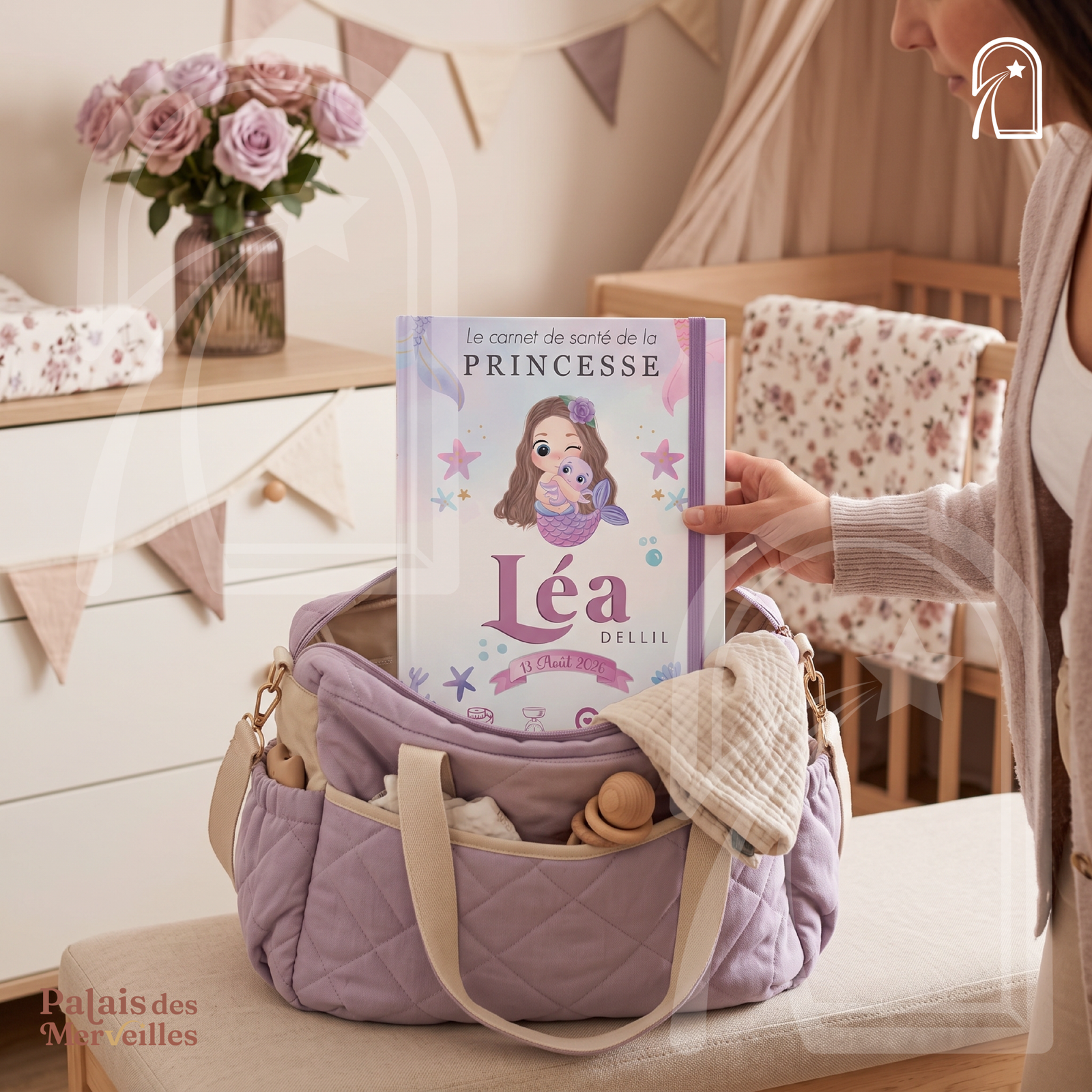 Couverture du carnet de santé Fille - Mermaid Dream